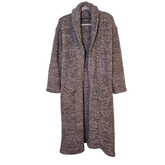 Barefoot Dreams gray long robe. No belt.  Size 1(L). - Picture 1 of 6